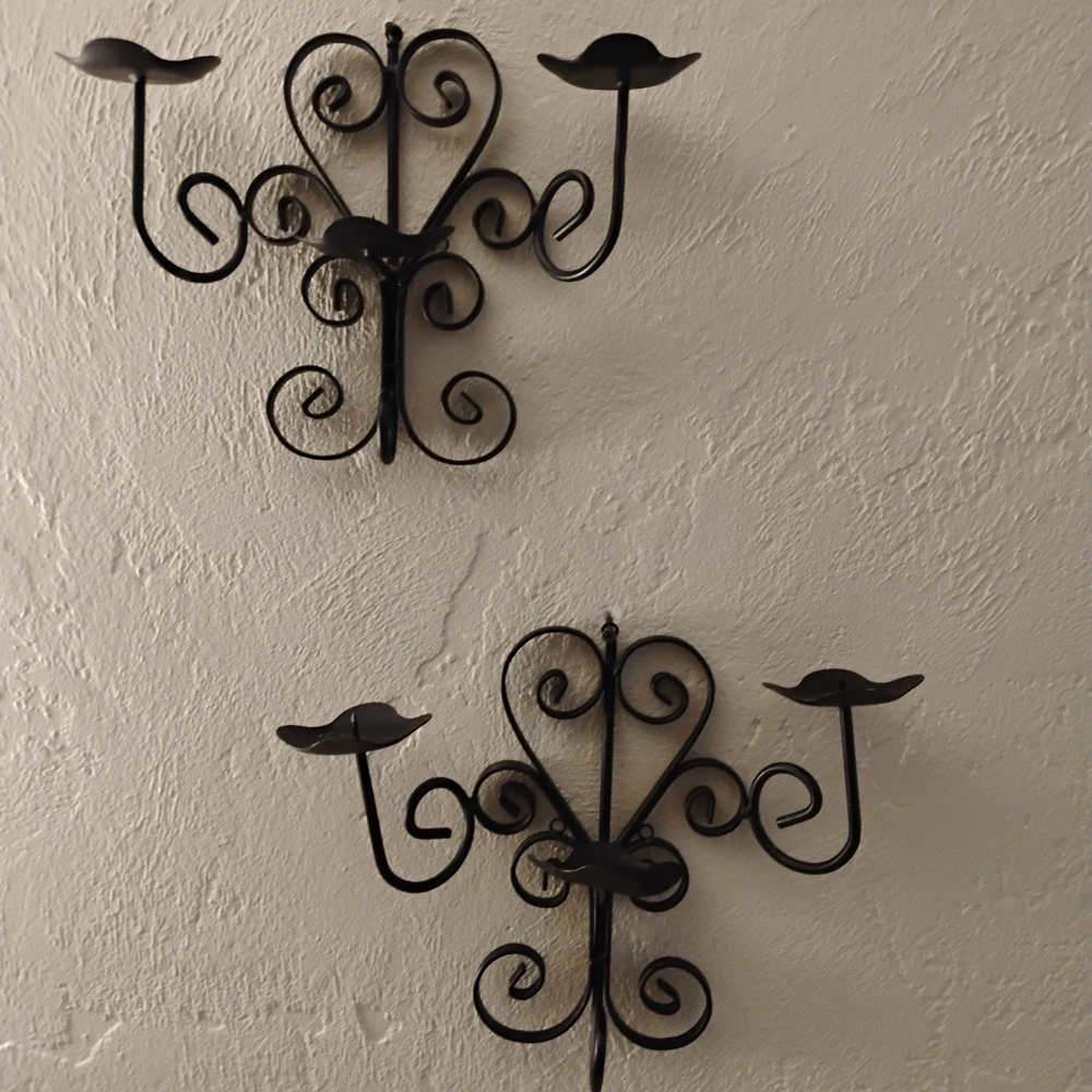 Set of 2 Candle Wall Art